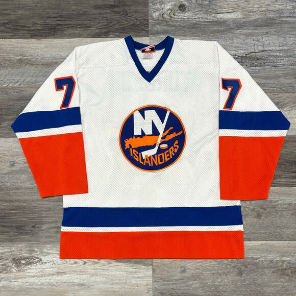 Vintage 90s NHL New York Islanders Pierre Turgeon #77 Mens L Hockey Jersey USA